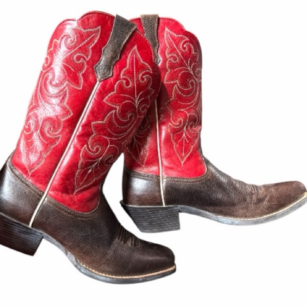 ARIAT Women’s Round Up Square Toe Boot, Size 10